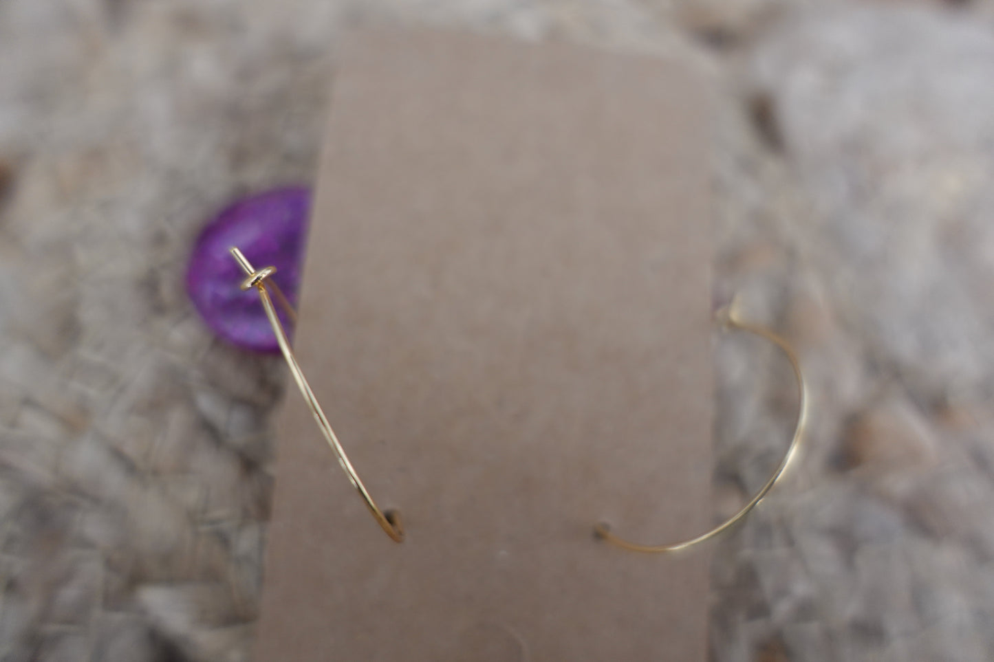 Statement oorbellen roze (met holografische glitter)