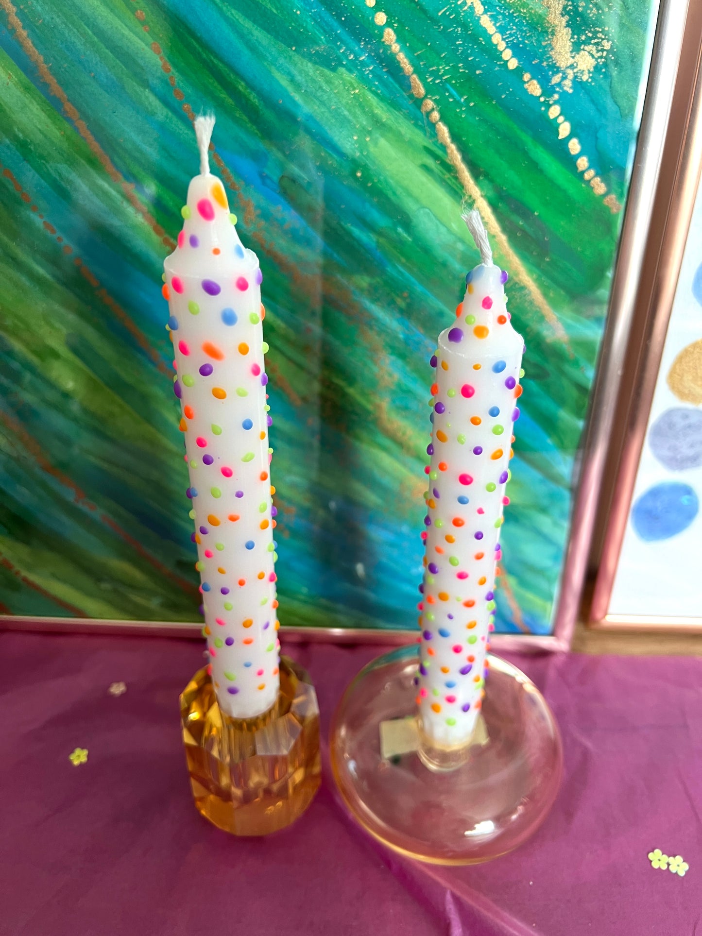 DIY box stip kaarsen schilderen (met speciaal kaarsvet) online workshop