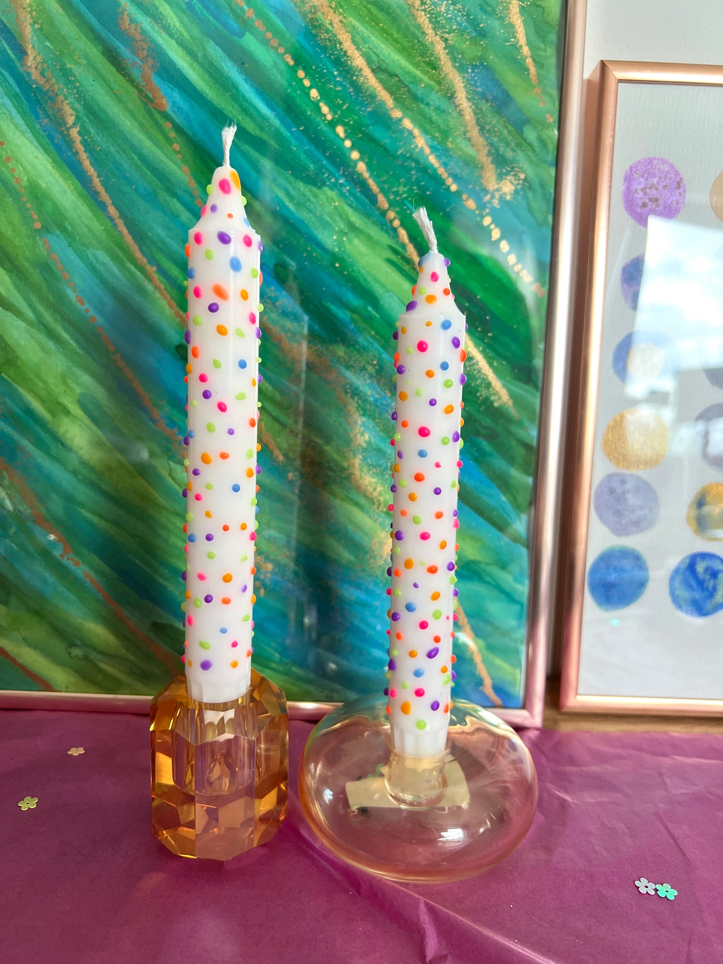 DIY box stip kaarsen schilderen (met speciaal kaarsvet) online workshop