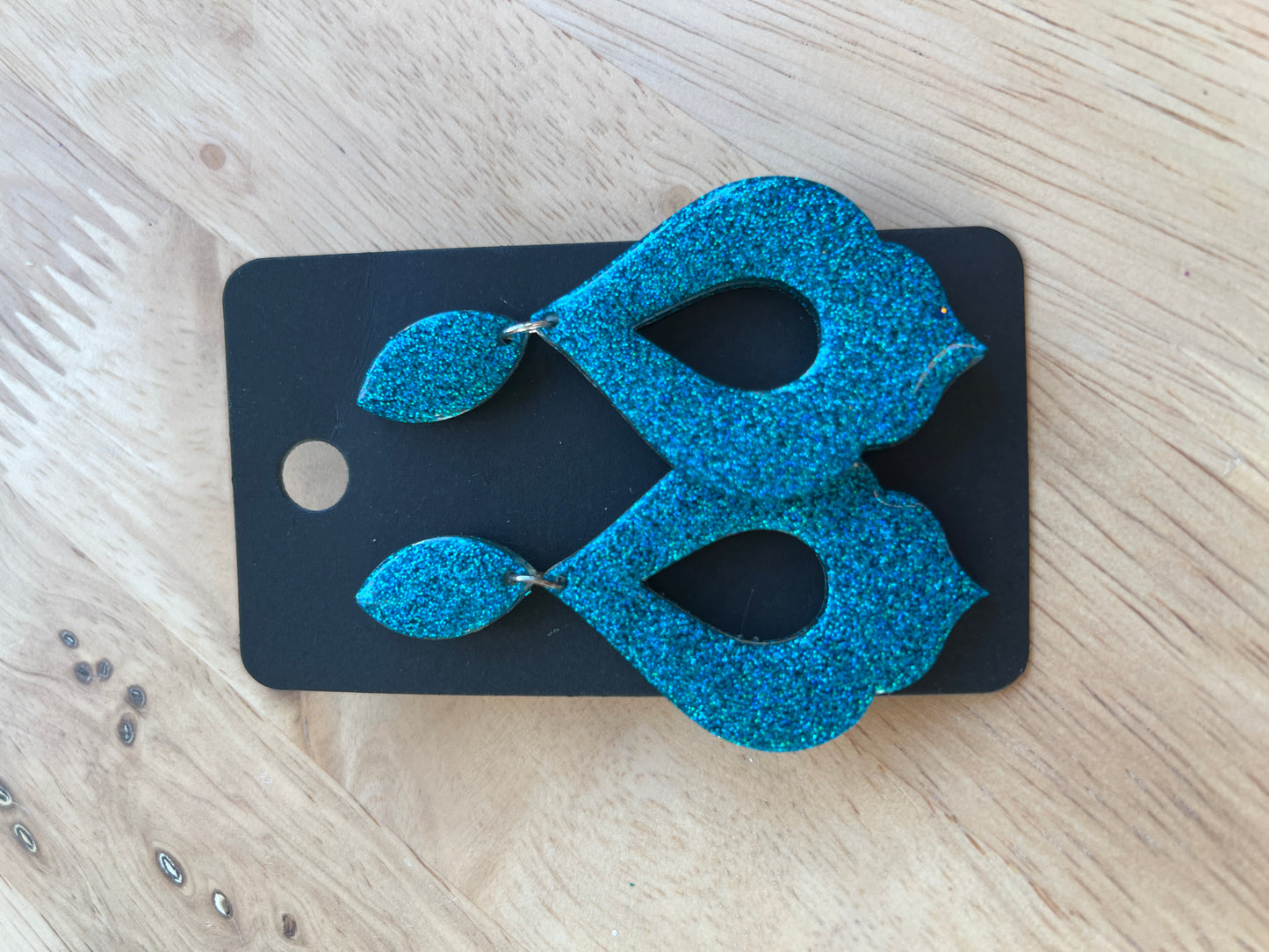 oorbel donut turquoise SKU 145