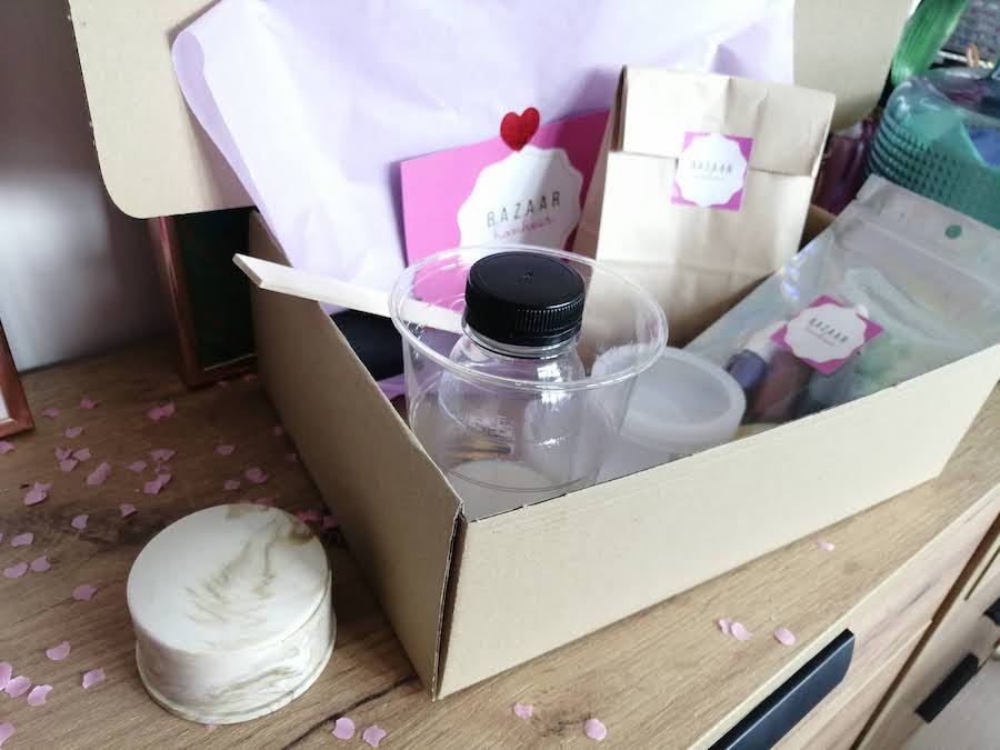 DIY box zelf een doosje maken (Jesmonite-alternatief)